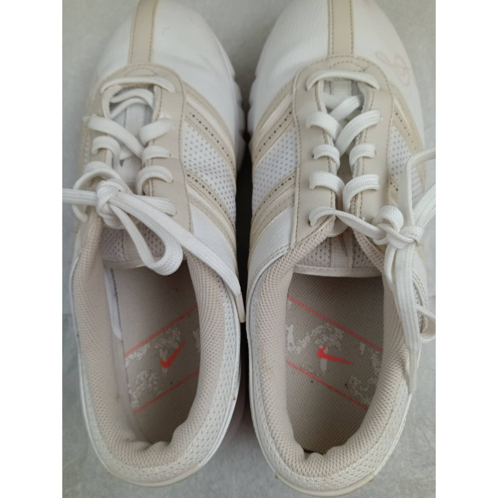 Nike Air Tac Traction Women's SZ US 7.5 White Golf Oxford 317622-121 Cleats